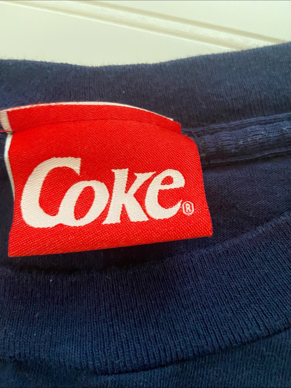 Vtg 1996 Coca Cola TShirt XL Navy Polar Bear 3D Glasses Double Sided Clean USA - Picture 4 of 10